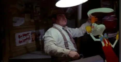 Man pulling Roger Rabbit